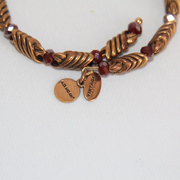 s-l400.jpg Alex & Ani Vintage Sixty-Six Coil Crystal Bracelet